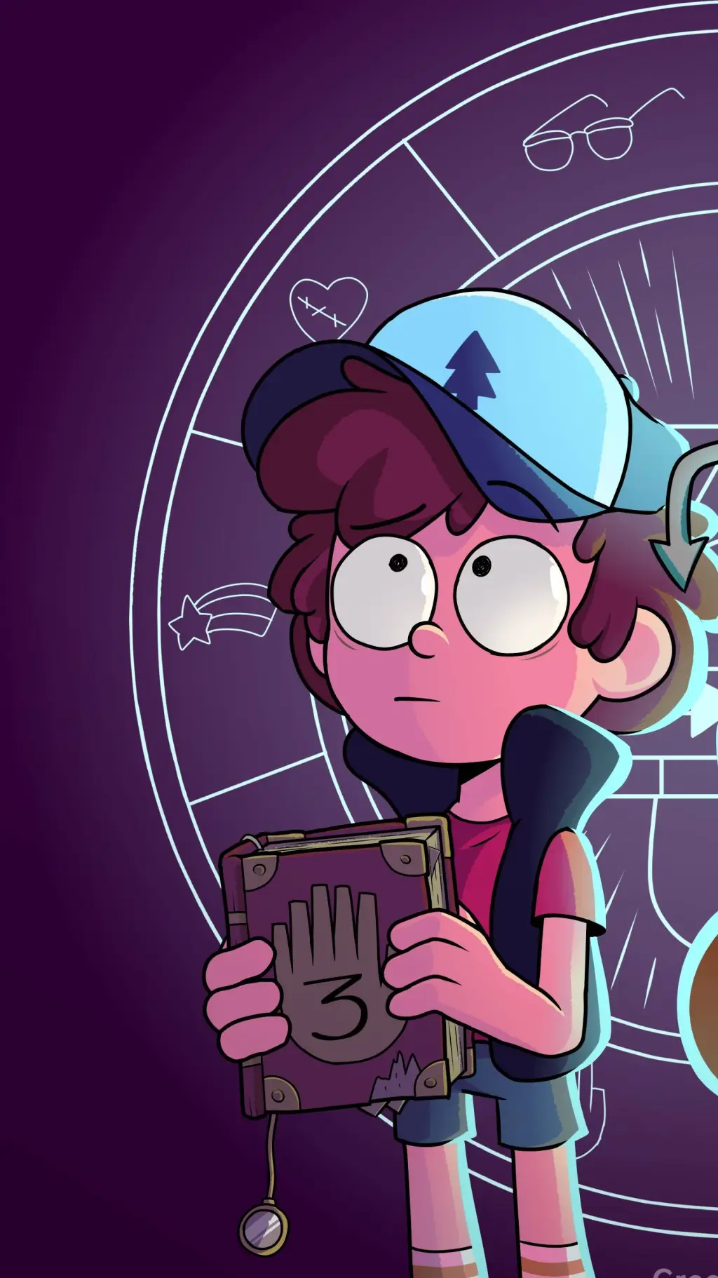 ai character: Dipper (AU) background