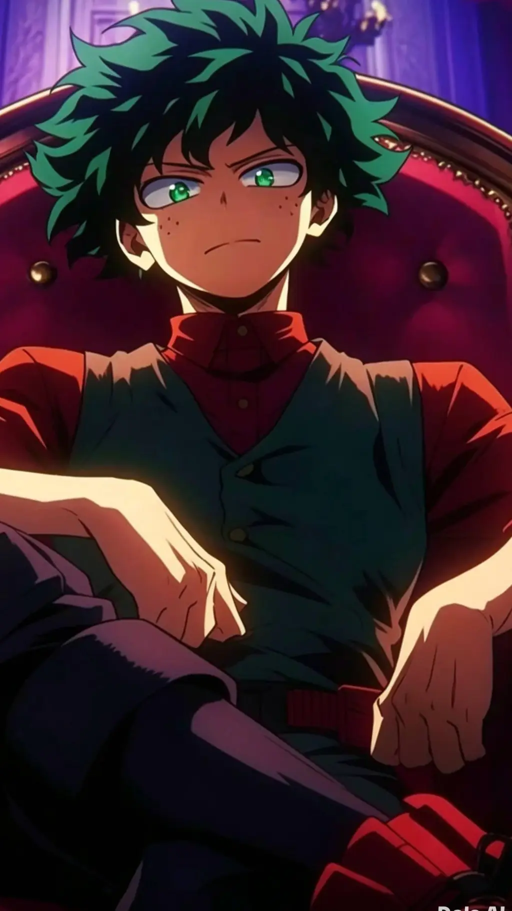 ai character: Deku  mae background