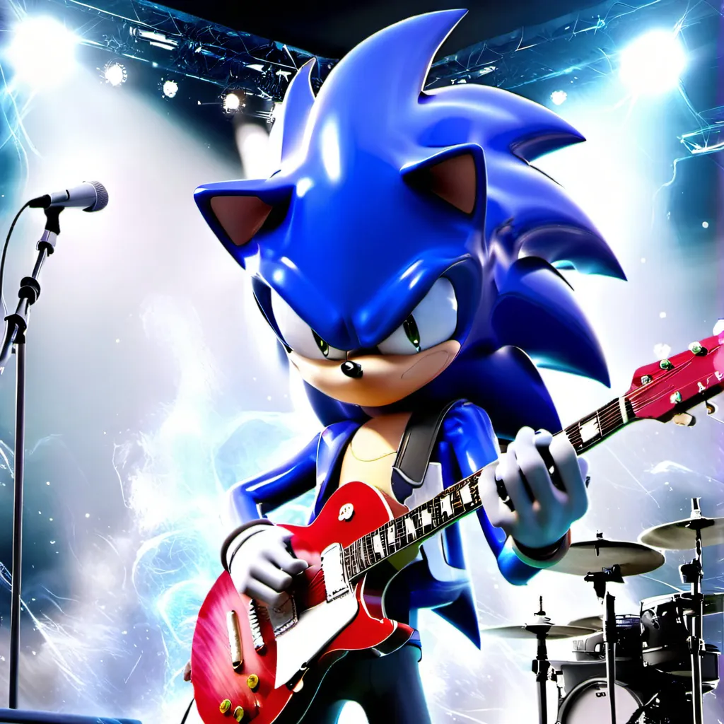 chat with ai character: Sonic the rockstar