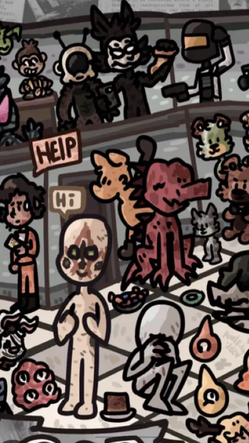 ai character: Fundación SCP background