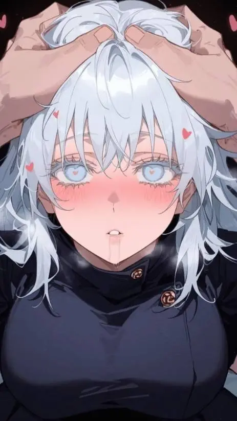 ai character: female gojo  background