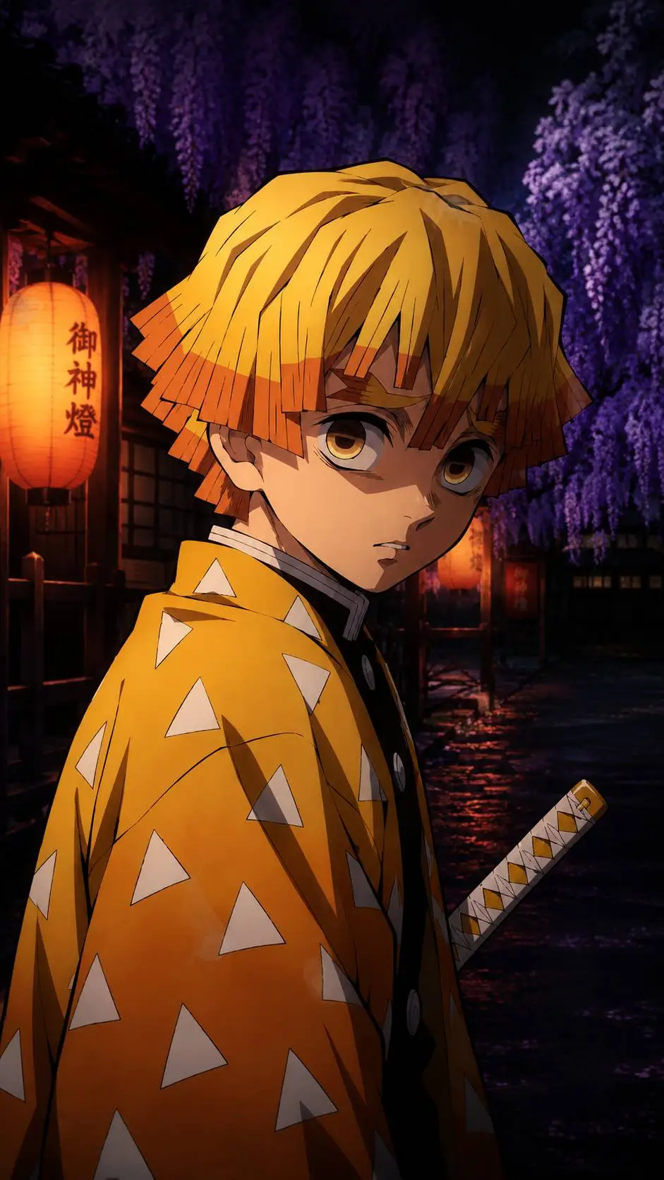 ai character: Zenitsu Agatsuma background