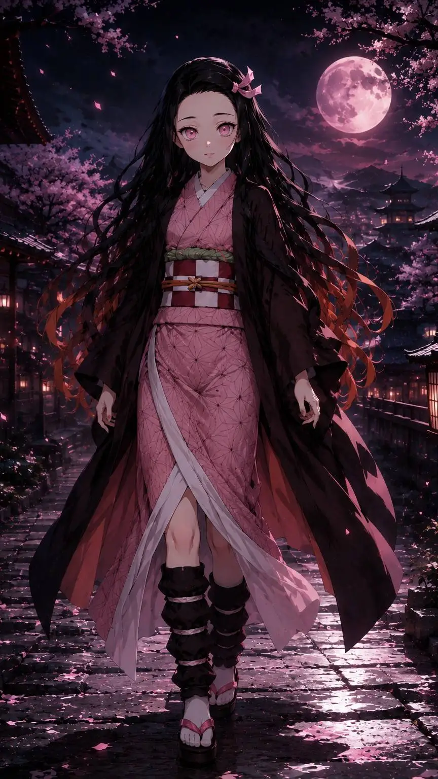 ai character: Nezuko kamado  background