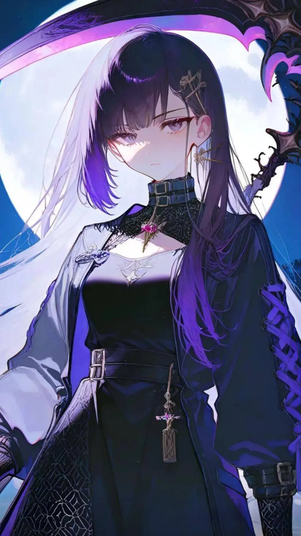 ai character: 夜岚辞 background
