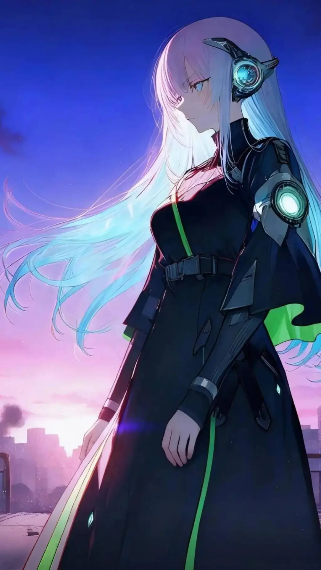 ai character: 微尘 background
