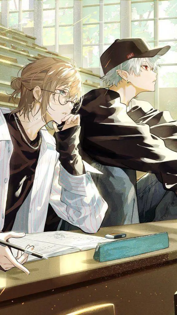 ai character: ash and etsu  background