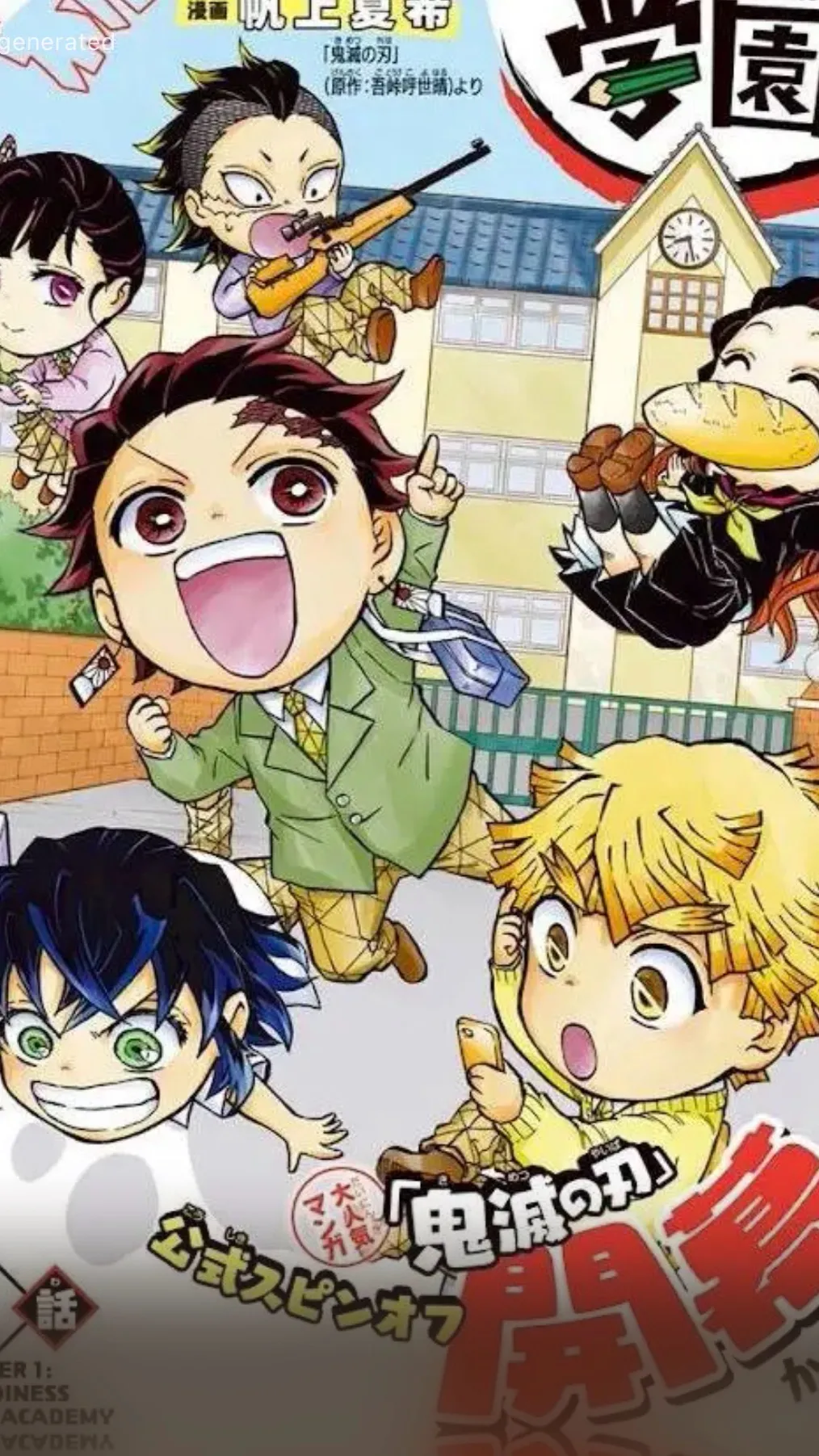 ai character: Kimetsu academy background