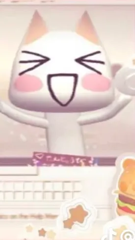 ai character: The nice cat 🌸 background