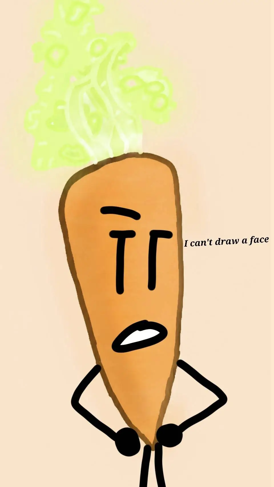 ai character: Carrot background