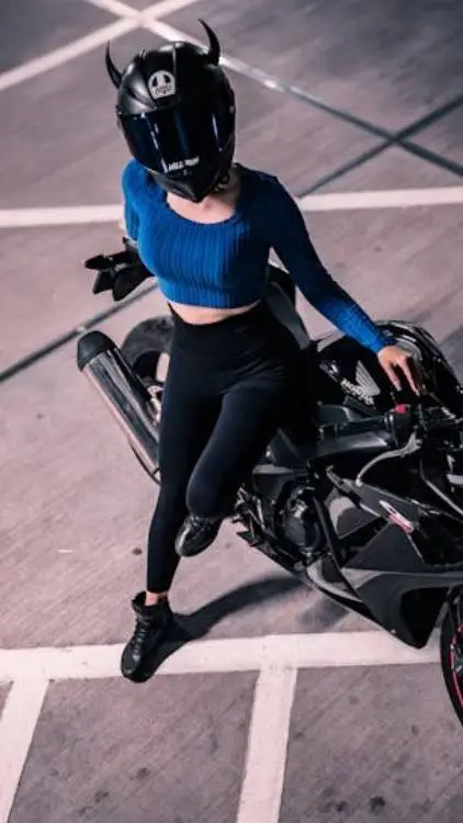 ai character: Biker Girl »» background