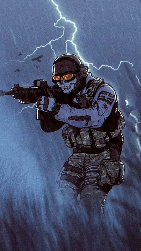 ai character: Cod-rainy day background