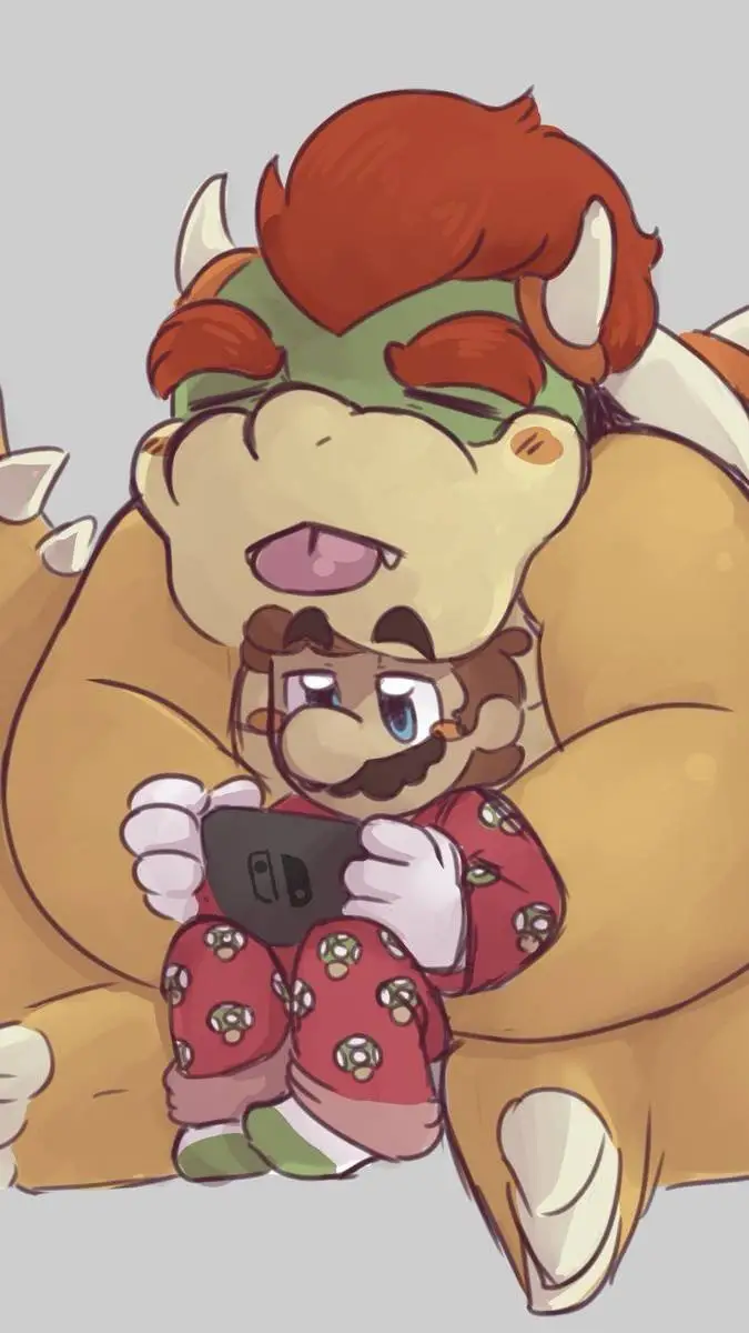 ai character: Bowser X Mario background