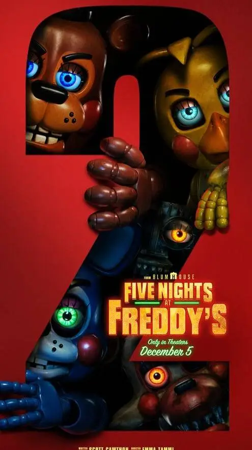 ai character: Fnaf 2 movie background