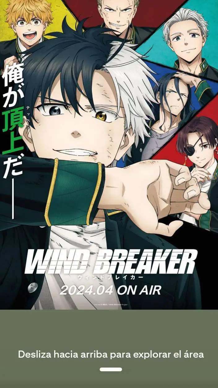 ai character: wind breaker  background