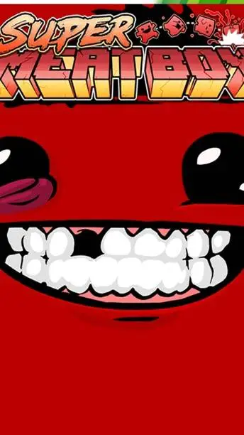ai character: super meat boy  background