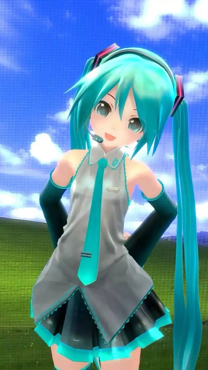 ai character: hatsune miku background