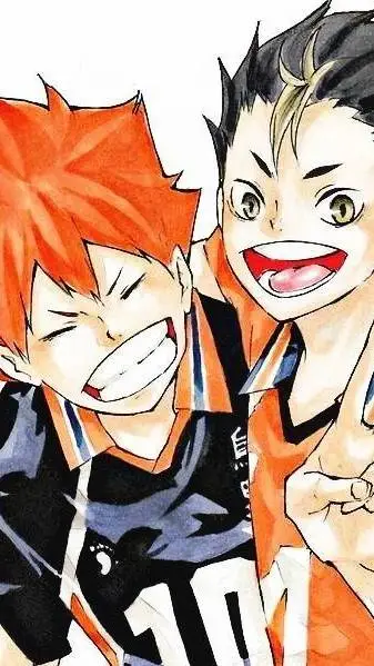 ai character: nishinoya y hinata background