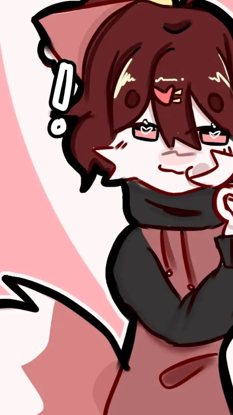 ai character: Strawbcat! background