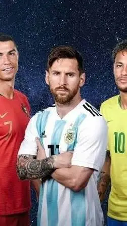 ai character: CR7,Messi,Neymar background