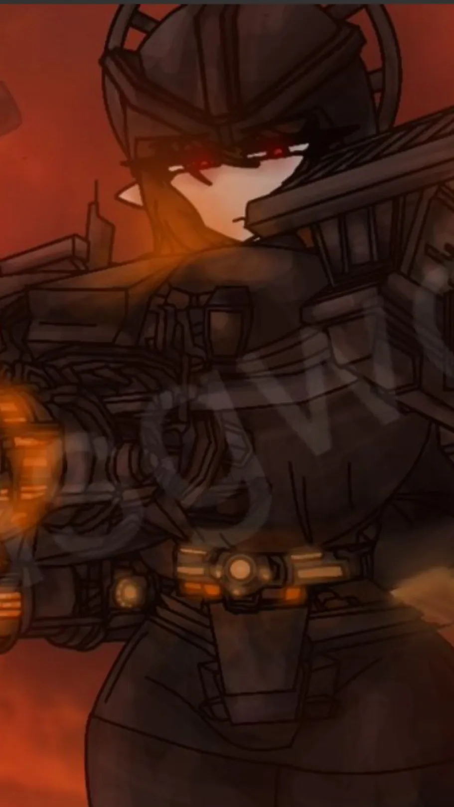 ai character: Astro woman 2 background
