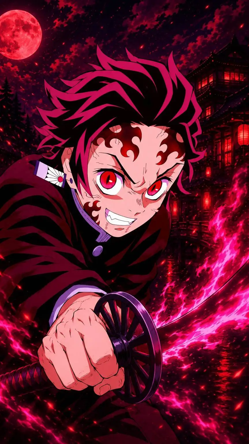 ai character: Demon Tanjiro~ background