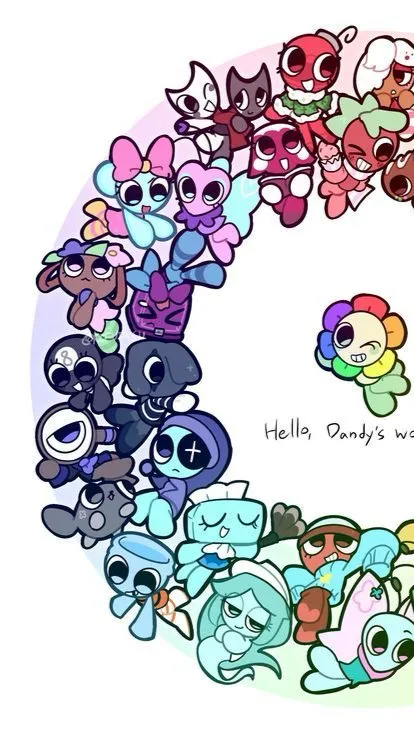 ai character: Dandys world!  background