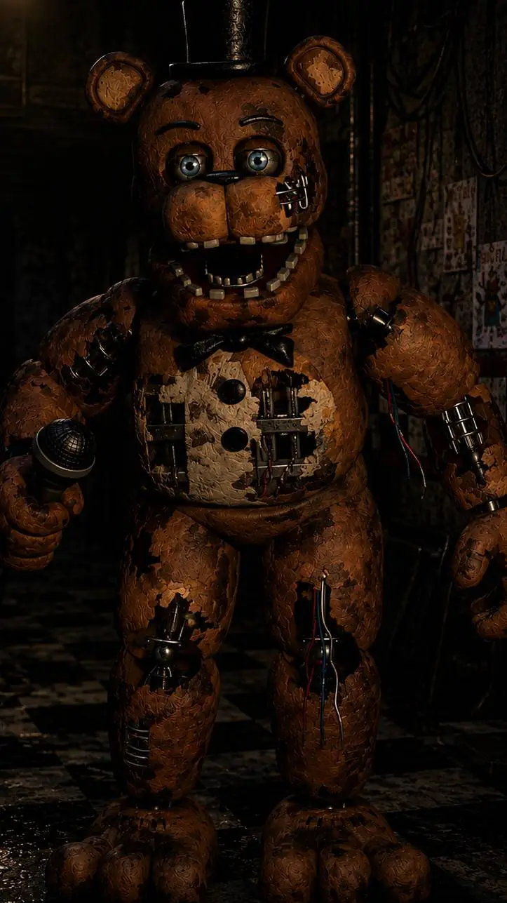 ai character: withered Freddy 2 background