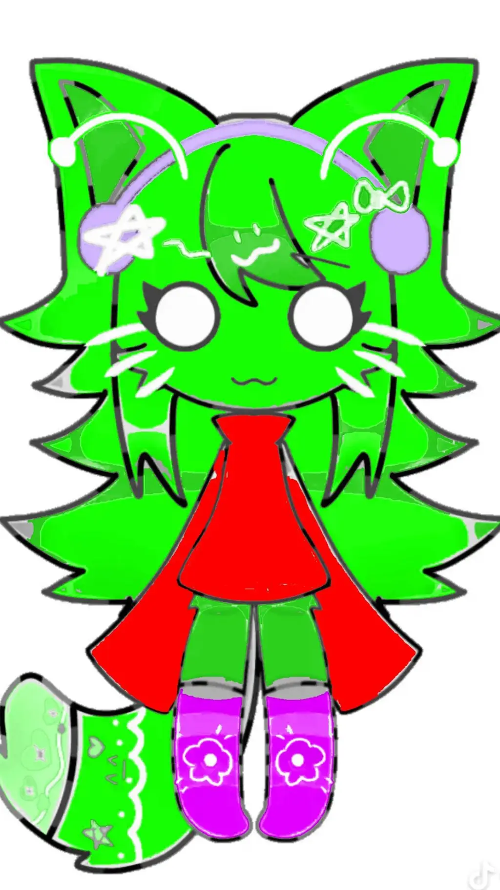 ai character: greenycata background