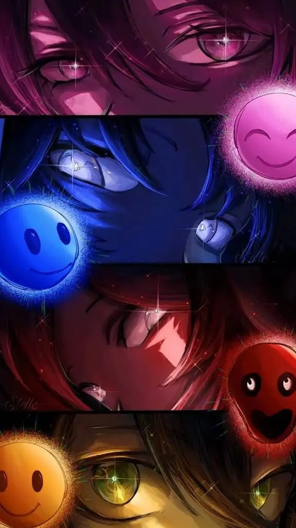 ai character: 💛❤The Verities!💙🩷 background