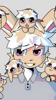 ai character: CrazedCake  background