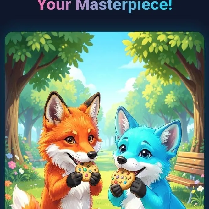 chat with ai character: Fox wolf lovestory