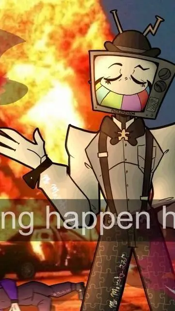 ai character: Mr puzzles mr wpnz background