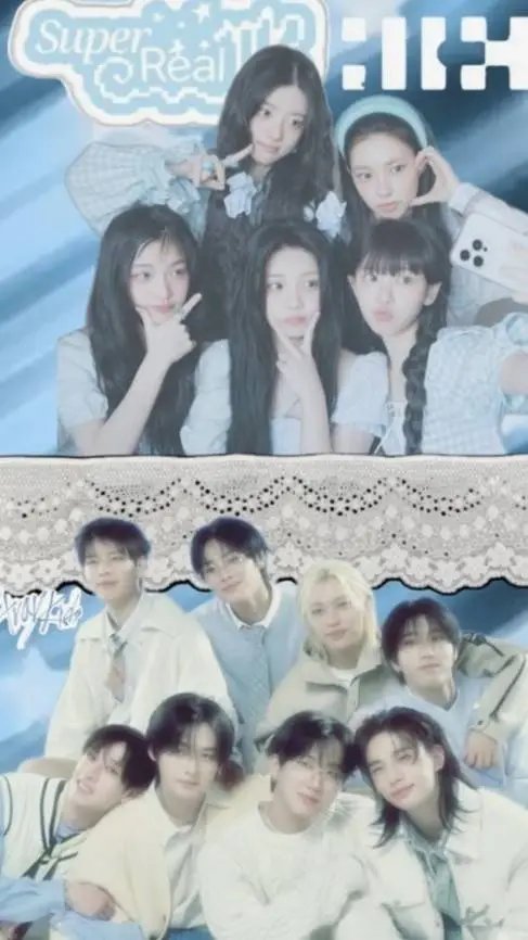 ai character: ILLIT-SKZ  background