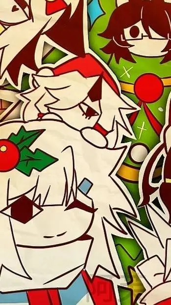 ai character: Fpe Christmas background