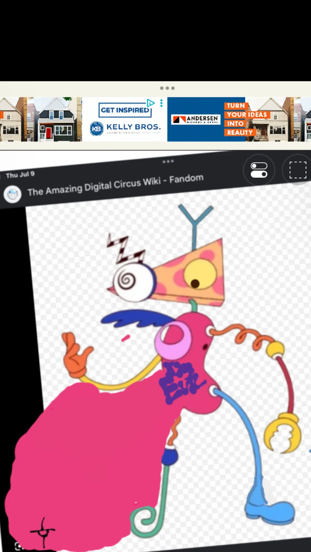 ai character: Bazooble  background