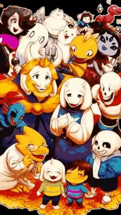 ai character: Kny x Undertale background