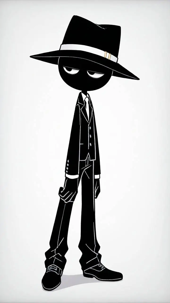 ai character: Mr Black background