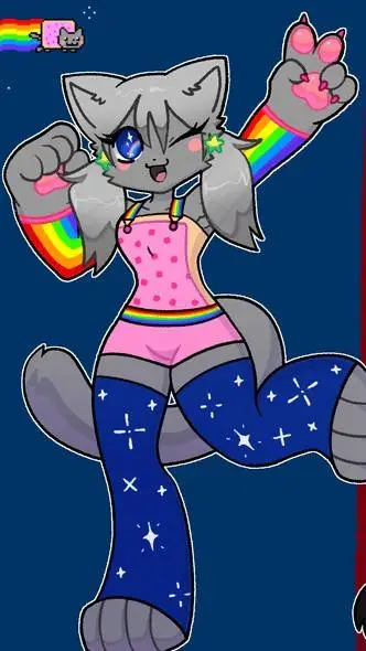 ai character: Nyan Cat background