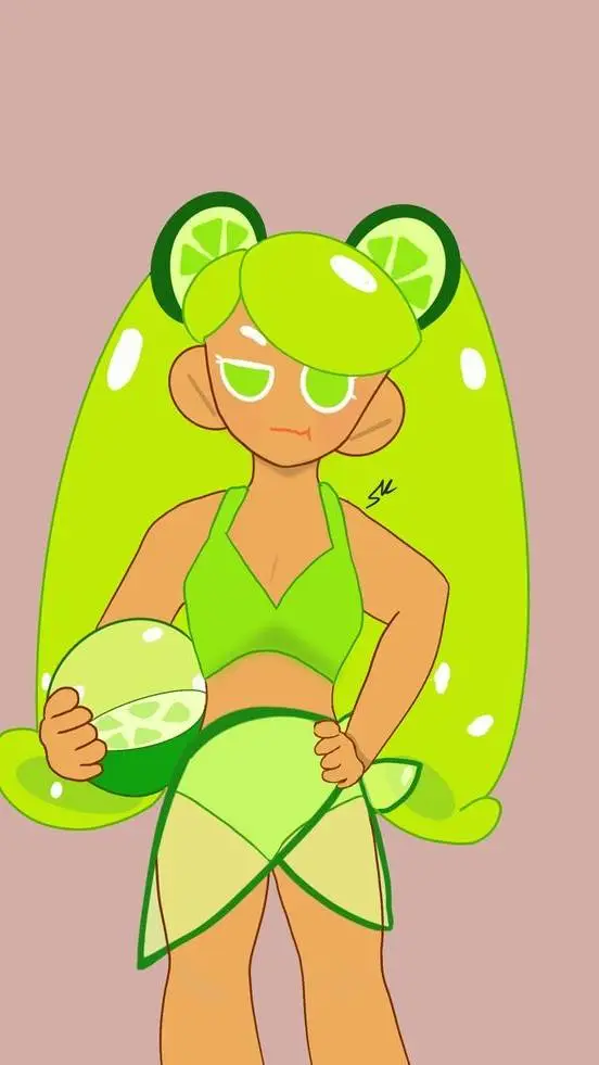 ai character: Lime Cookie background