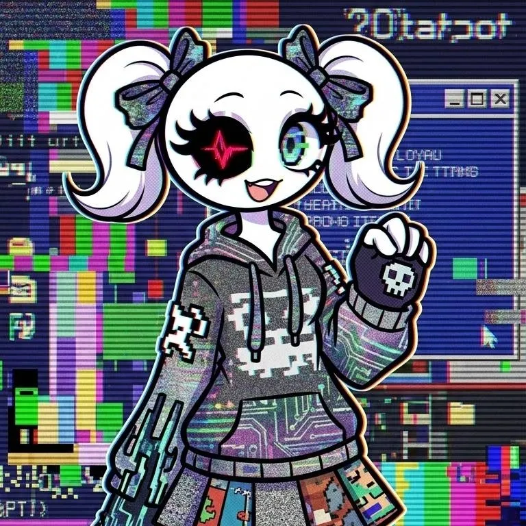 chat with ai character: Glitchina