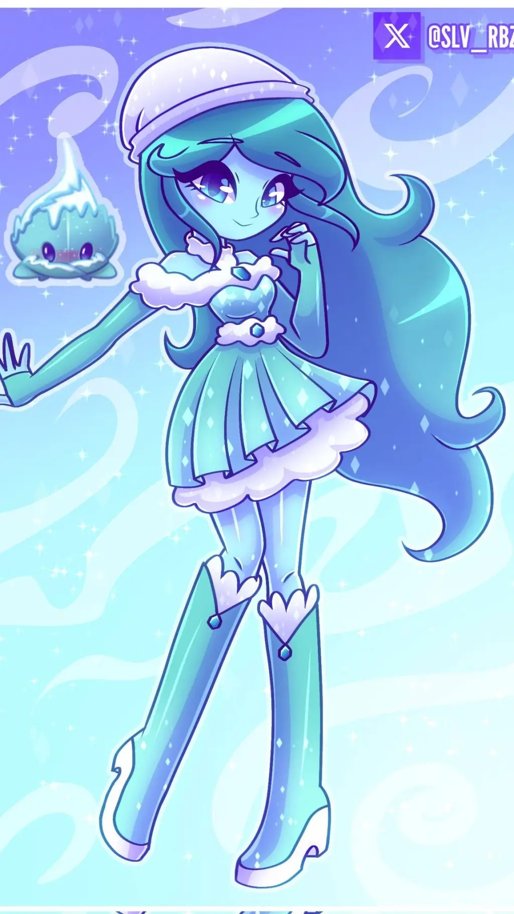 ai character: Inverna-Menta background