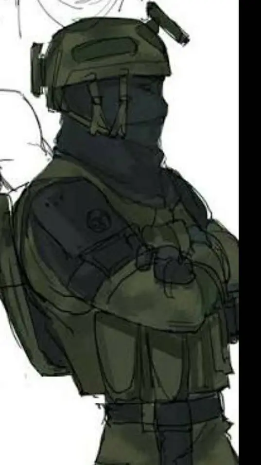 ai character: jjk army training  background