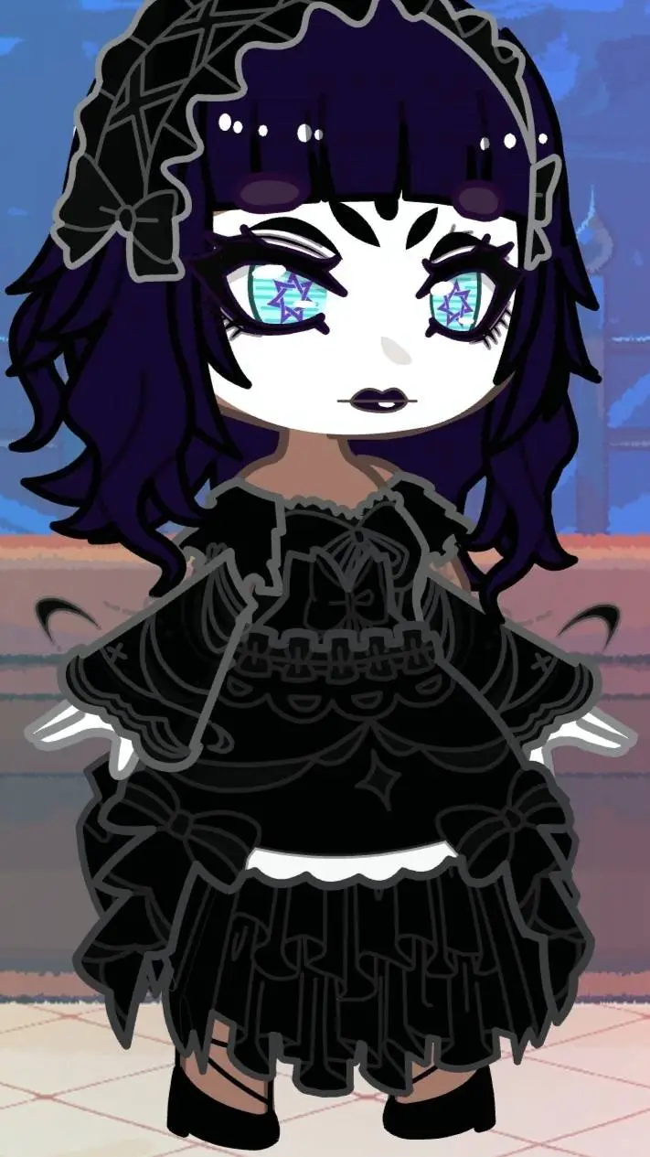 ai character: 🖤black Goth🖤 background