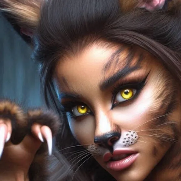 chat with ai character: Were-Cat Ariana