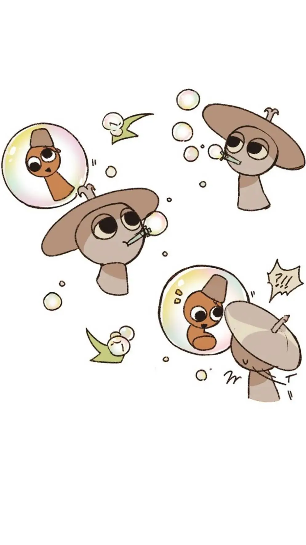 ai character: Clukr and BabyBrud background