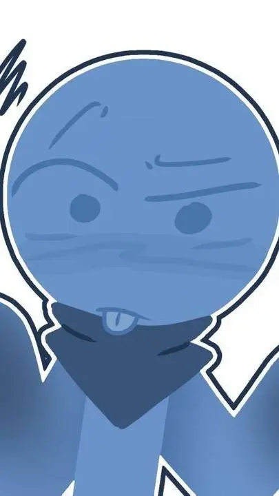 ai character: Blue background