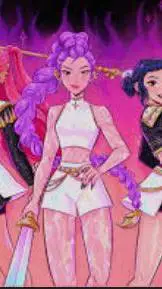 ai character: 💗💥Huntrix💥💗 background