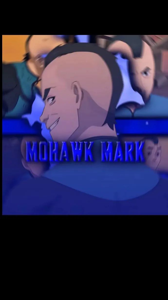 ai character: Mohawk mark background