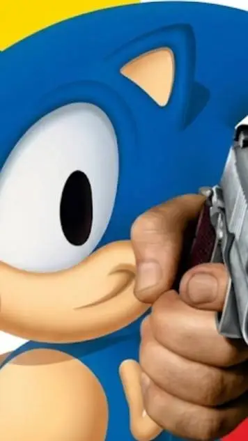 ai character: Sonic-pick me background