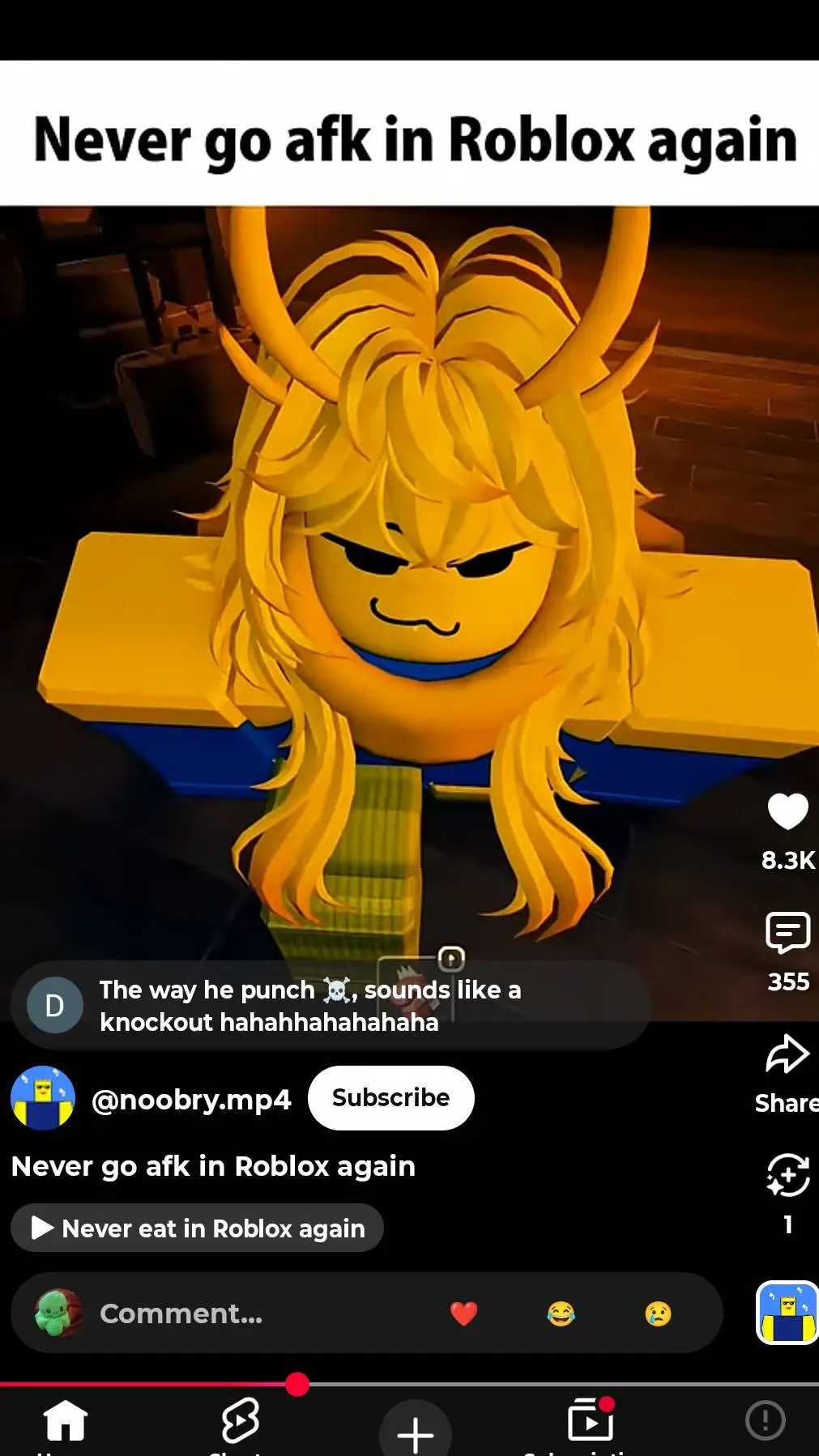 ai character: party noob background